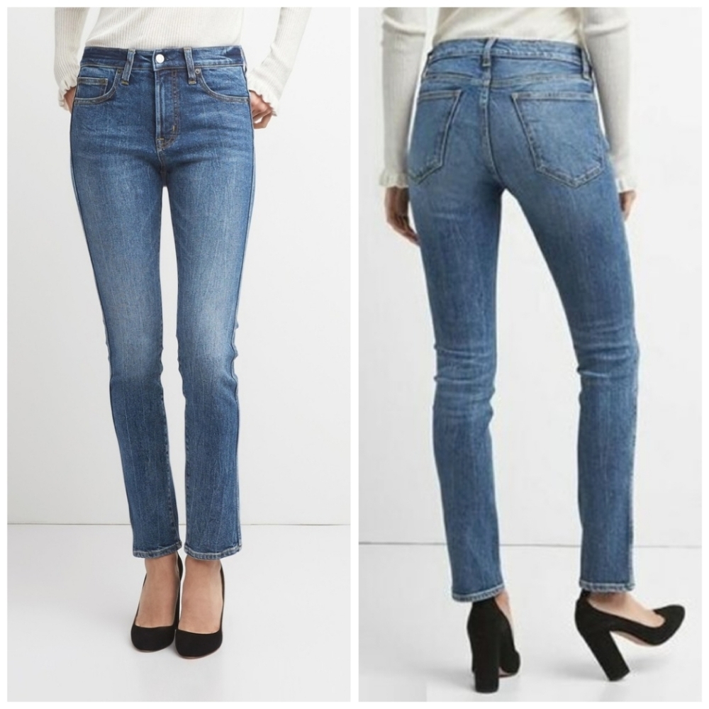 GAP 1969 High Rise Slim Straight Jeans